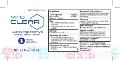Viroclear 50ml Label (Viroclear 50ml Label)